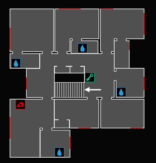 Map Edgefield Street House Phasmophobia FR
